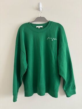Favorite Daughter Emerald Green Crewneck Sweatshirt